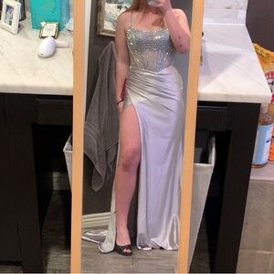 Elegant Silver prom/evening gown